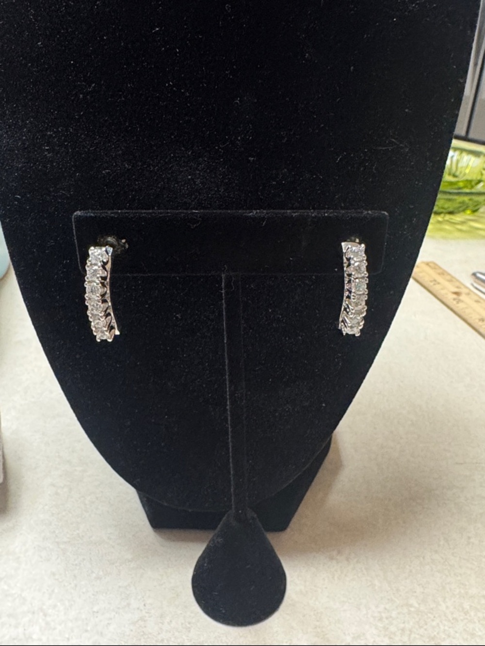 Classic Silver-Tone Cubic Zirconia Hoop Earrings - Sparkling Clear
